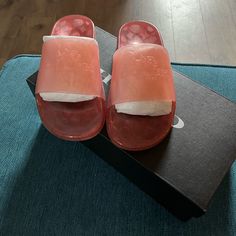 Brand New Never Worn Coach Slides Coach Slides, Pink Slides, Coach Shoes, Giuseppe Zanotti, Women's Shoes Sandals, Light Pink, Shoes Sandals, Slides, Brand New