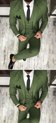 Prom Suit Outfits, Outfits For Graduation, Groom Waistcoat, Blazer For Men Wedding, Green Suit Men, Groom's Suit, Prom Suit, Blazer Outfits Men, Slim Fit Suit Men