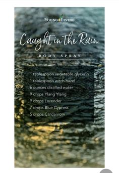 Change Of Life, Rain Scent, Essential Oil Spray Recipes, Soap Scents, Perfume Blends, Forest Rain, Săpunuri Handmade