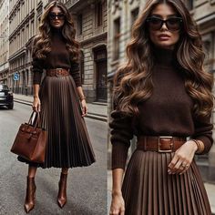 Chic Wear Style Fashion, Luxurious Style Fashion, Pretty Autumn Outfits, Elegant Modern Style, Chic Autumn Outfits Classy, Elegant Wear For Women, Classic Sophisticated Style, Office Elegant Outfit, How To Dress Like A Lady