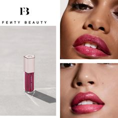 New In Boxnew Year 2024 Release Fenty Beauty Gloss Bomb Universal Lip Luminizer Fill Weight: 0.3 Oz/ 9 Ml Fuchsia Flex - Shimmering Holographic Deep Fuchsia The Ultimate Gotta-Have-It Lip Gloss With Explosive Shine That Feels As Good As It Looksfenty Beauty Gloss Bomb Is The Essential Finishing Touch To Your Fenty Face Fenty Face, Fenty Beauty Gloss Bomb, Fenty Beauty Makeup, Lip Gloss Shades, Lip Shine, Lip Paint, Luminizer, Lip Glow, Lip Balm Gloss