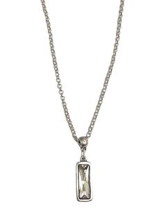 This Serica Single Stone Necklace is an elegant addition to your accessory collection. The single rectangular rhinestone will dangle gracefully when you wear it on its chainlink necklace. Let your style shine and add a sophisticated touch to your look with this beautiful necklace. Single Stone Necklace, Single Stone, Beautiful Necklace, Stone Necklace, Wear It, Chain Link, Beautiful Necklaces, Your Style, Stone