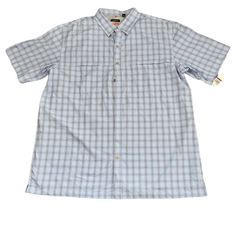 Van Heusen Mens Shirt Size 2xl Blue Plaid Traveler Button Up Short Sleeve Nwt Measurements (Laying Flat): Arm Pit To Arm Pit Approx 30" Length Approx 35" New With Tags. Please See Pictures For Additional Details. Thanks For Shopping In Our Store! Please Check Back With Us Often As We Are Constantly Adding Cool And Interesting Items To Our Inventory. Cheers! Big And Tall Casual Short Sleeve Shirt, Blue Outdoor Top With Button Closure, Outdoor Blue Top With Button Closure, Blue Tops With Button Closure For Outdoor, Check Shirt Outfit For Men, Short Sleeve Shirt Outfit, Checked Shirt Outfit, Blue Plaid Shirt, Clothing Mockup