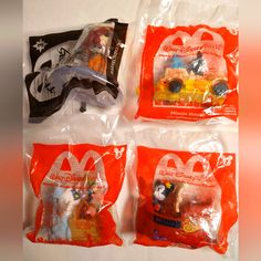 mcdonald's toys are packaged in plastic bags