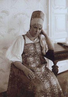 Russian folk costume "Путешествие на север". Альбом Н.А.Шабунина. 1906 г. Russian Style, Russian Orthodox