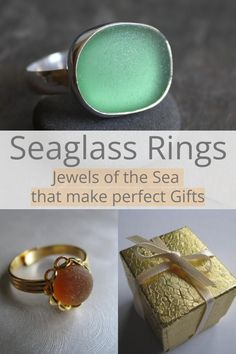 seaglass rings are the perfect gift for anyone who wants to wear them