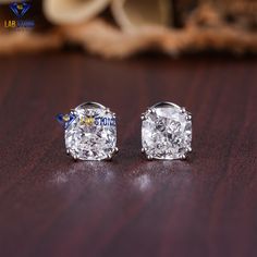 Welcome to our listing for a stunning Diamond Earring that will leave you truly mesmerized! We are blessed with 5000+ satisfied customer with great response.  Earring -184 ✥ 𝐌𝐚𝐢𝐧 𝐒𝐭𝐨𝐧𝐞 𝐃𝐞𝐭𝐚𝐢𝐥𝐬 ↣ Shape : Cushion Cut   ↣ Type : CVD/HPHT ↣ Weight - 2.24 TDW - 2 Diamond   (1.12ct Cushion EF VS - 2 Diamond)  ↣ Gold Weight ( White Gold) :  10 K - 1.00 gm 14 K - 1.10 gm 18 K - 1.20 gm Comes in jewelry box Celebrate your love story with a symbol as unique as your relationship. This extra White Lab Grown Diamond Cluster Earrings For Wedding, White Cushion Cut Cubic Zirconia Earrings, White Cushion Cut Diamond Earrings For Anniversary, Vs Clarity Lab Grown Diamond Wedding Earrings, White Cushion Cut Brilliant Earrings, White Cushion Cut Earrings With Prong Setting, Stunning Diamond Rings, White Gold Earring, White Gold Earrings Studs