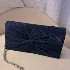 Nwt Sparkly Blue Formal Bag With Strap Or Clutch Formal Bag, Wristlets, Formal Occasion, Clutches, Color Blue, Bag Lady, Women Shopping, Blue, Color