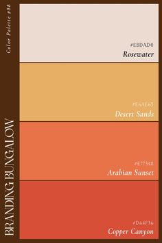 the color scheme for desert sands