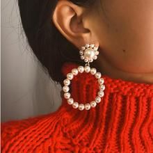 Statement Pearl Earrings – HauteBriZCouture Statement Wedding Jewelry, Round Pearl Earrings, Pearl Statement Earrings, Retro Earring, Beaded Drop Earrings, Pearl Hoop Earrings, Trendy Earrings, Pearl Earrings Dangle, Pearl Charms