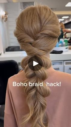 1K reactions · 172 shares | Want an effortless, boho braid that’s perfect for any occasion? ✨ Try this simple hack to take your braid game to the next level! Loose, textured, and oh-so-chic. Perfect for those relaxed vibes with just the right amount of glam. 

Follow for more hair hacks and tutorials!
 #BohoBraids #HairHacks #EffortlessStyle #BraidGoals | Thuy Pham | BLONDING & EXTENSIONS SPECIALIST Braid Game, Boho Braid, Updo Hairstyles, Boho Braids, Simple Tricks, About Hair, Fashion Advice, Hair Hacks