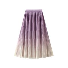 Gradient Color Loose Mid Length Skirt Women - Pleated Skirt - Guocali Kids Loafers, Mid Length Skirt, Mens Undershirts, Man Blazer, Mens Boxer Shorts, Monk Strap Shoes, Women Skirt, Suit Shoes, Elegant Skirt