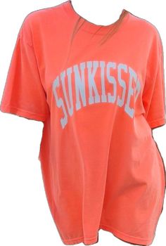 Summer Sporty T-shirt With Letter Print, Sporty Summer T-shirt With Text Print, Oversized Orange Summer T-shirt, Trendy Oversized Orange Top, Oversized Trendy Orange Tops, Sporty Oversized T-shirt For Summer, Trendy Oversized Orange T-shirt, Oversized Orange Casual T-shirt, Sporty Orange T-shirt For Summer