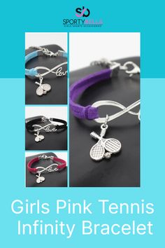 Make a statement both on and off the court with our fashionable Tennis Infinity Bracelet. Shop now at Sportybella for the latest designs! #sportybella #personalizedgifts #personalizedjewelry #customizedgift #ilovemysport #sportslove #usasports #sportslife #smallbusiness #tennisplayers #tennisplayersjewelry #bracelet Adjustable Wristband For Friendship, Adjustable Hypoallergenic Friendship Bracelets, Adjustable Personalized Wristband, Personalized Adjustable Wristband, Adjustable Metal Wristband As Gift, Adjustable Metal Braided Bracelets, Adjustable Silver Wristband, Silver Adjustable Wristband, Trendy Adjustable Infinity Bracelet