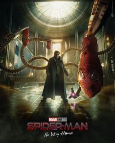 the poster for spider - man is shown in this image