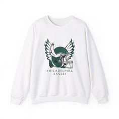 Show your love for the Philadelphia Eagles with this t-shirt! Soft, comfortable cotton and polyester available in various sizes and colors. Perfect for fans and casual wear. #GoEagles #FlyEaglesFly  bird gang sundays are for the birds football Green Sweatshirt With Letter Print For Fans, Cotton Fan Apparel Sweatshirt With Logo Print, White Band Merch Tops For Sports, Cotton Fan Apparel Sweatshirt, Cotton Sweatshirt With Logo Print For Fans, Cotton Sweatshirt With Letter Print For Fans, Cotton Sweatshirt For Fan Merchandise, Sports Season Fan Merchandise Sweatshirt With Logo Print, White Crew T-shirt With Team Spirit Style