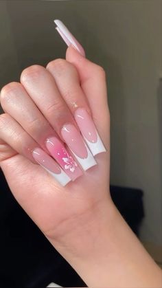 Blush Pink Nails, Neutral Nail Designs, French Tip Nail Art, Girly Acrylic Nails, French Acrylic Nails, Vacation Nails, Pink Nail Designs, Neutral Nails