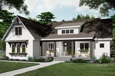 this is an artist's rendering of the cottage style home