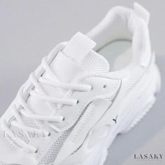 Lasaky - Highly Popular Athletic Casual Shoes with Thick Soles Synthetic Round Toe Running Shoes With Laces, Synthetic Running Shoes With Round Toe And Laces, Synthetic Running Shoes With Laces And Round Toe, Breathable Chunky Sneakers For Spring With Round Toe, Breathable Chunky Sneakers For Spring, Trendy Synthetic Walking Shoes With Round Toe, Trendy Synthetic Closed Toe Sneakers, Trendy Synthetic Closed-toe Sneakers, Trendy Closed Toe Sports Sneakers