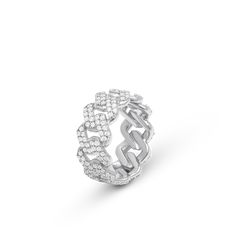 Elevate your style with the Golden Concept Sterling Silver Cuban Link Ring, a testament to luxury and craftsmanship. This distinguished piece from our collection shines with the polished finish of the finest sterling silver, accented with the brilliance of Zircon Gems. At a comfortable weight of 12 grams, it marries durability with elegance, perfect for those who cherish sophistication. Offered in sizes S (SIZE 9, 19 mm), M (SIZE 10, 19,8 mm), and L (SIZE 11, 20,6 mm), the Golden Concept ring is Sterling Silver Cuban Link Diamond Cut Jewelry, Elegant Diamond-cut Cuban Link Diamond Bracelet, Luxury Gold-tone Cuban Link Jewelry, Sterling Silver Cuban Link Diamond-cut Jewelry, Elegant Gold Iced-out Cuban Link Bracelet, Cuban Link Ring, Link Ring, Linking Rings, Cuban Chain