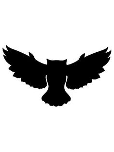 a black and white silhouette of a bird