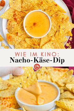 Nacho-Käse-Dip wie im Kino Cheese Sauce For Nachos, Nacho Dips, Nachos Dip, Easy Nacho Cheese, Nacho Cheese Dip, Nachos Cheese, Nacho Sauce, Baked Tacos Recipe, Nachos Cheese Dip