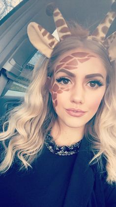 Giraffe Halloween Makeup Diy Fantasia, Giraffe Costume, Uhyggelig Halloween, Halloween Parejas, Holloween Costume, Halloween Tattoo