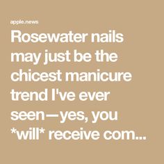 Rosewater nails may just be the chicest manicure trend I've ever seen—yes, you *will* receive compliments — Marie Claire UK Soap Nails 2024, Soap Nails, Nails May, Sheer Nails, Rose Water, Marie Claire, Nail Ideas, Manicure, Soap