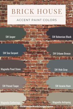 the brick house paint colors in different shades