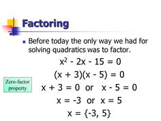 factor numbers are written as zero - factor property