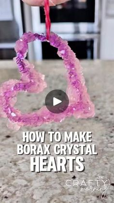 2.1M views · 10K reactions | BORAX CRYSTAL HEARTS!! Directions: https://www.craftymorning.com/borax-crystal-hearts/ | Crafty Morning