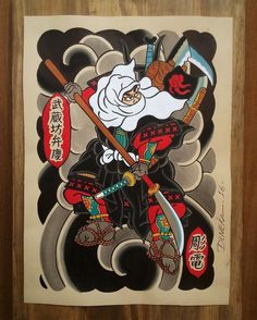 Ninja Tattoo, Samurai Tattoo Sleeve, Sailor Jerry Tattoo Flash, Nhat Co, Jerry Tattoo, Tattoo Japanese Style, Japanese Art Samurai, Forearm Tattoo Design, Traditional Japanese Tattoos