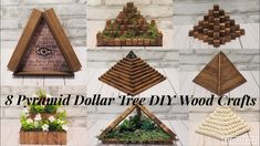 8 pyramid dollar tree diy wood crafts