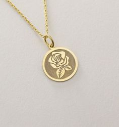 14K Real Solid Gold rose gold necklace ● Material of pendant: Solid Gold 14k ( REAL GOLD ) ● Metal Stamp: 14L ( REAL GOLD ) ● The pendant is available in 6 sizes: - 14,0 mm / 0,55 inches ( Diameter ) In the photos - 15,3 mm / 0.60 inches ( Diameter ) - 16,5 mm / 0,65 inches ( Diameter ) - 19,1 mm / 0,75 inches ( Diameter ) - 21 mm / 0,82 inches ( Diameter ) - 23 mm / 0.90 inches ( Diameter ) ( In the photos the size is 14mm / 0.55 inches Diameter ) ( Jump Ring inner diameter: 4 mm ) ● Material O Delicate Rose Gold Medallion Jewelry, Rose Gold Charm Necklace With Flower Pendant, 14k Rose Gold Hallmarked Necklace, Rose Gold Medallion Necklace For Anniversary, Hallmarked 14k Rose Gold Necklace, Elegant Gold Charm Necklace With Rose Design, Rose Gold Necklace With Flower Pendant And Roses, Rose Gold Necklace With Flower Pendant, Rose Gold Flower Pendant Necklace With Roses