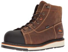 Timberland PRO Men's Gridworks Soft Toe Waterproof Industrial Boot ** You can get additional details at the image link. (This is an affiliate link) Industrial Boots, Drew Shoes, Rugged Boots, Mens Trail Running Shoes, Steel Toe Work Boots