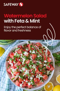 watermelon salad with feta and mint enjoy the perfect balance of flavor and freshness