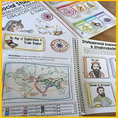 an open book with pictures of different countries and the text, social studies for children