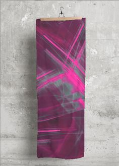 "\"Magenta Midnight\" This lightweight scarf made with soft, luxurious fabric will add a bold, trendy statement to any wardrobe. The abstract painterly fluid brushstrokes of pink and deep magenta mix together. It's a wonderful way to dress up any outfit and wear modern art wherever you go. This expressive artsy design is the perfect accessory to compliment your creative style. * Made from 100% polyester fabric * Smooth surface with low lustre * Very soft hand, lovely drape, mimics silk * Print i Magenta Scarf, Abstract Scarf, Deep Magenta, Artsy Design, Art Scarves, Lightweight Scarf, Art Moderne, Creative Fashion, Luxury Fabrics