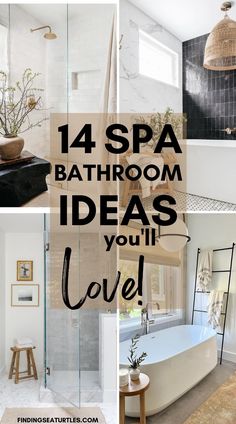 14 Spa Bathroom Ideas to Create the Perfect Home Spa Bathroom Remodel Spa Like, White Spa Bathroom, Spa Master Bath, Spa Inspired Bathroom Decor, Spa Bathroom Ideas, Home Spa Bathroom, Bathroom Decor Spa, Spa Bathroom Decor, Luxury Spa Bathroom