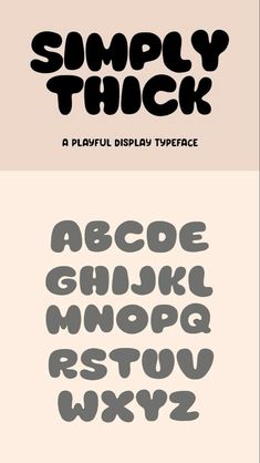 some type of font and numbers that can be used to spell out the word, simply thick