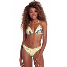 Maaji Reversible Bikini Bottoms. Nwt. Size Large. Color- Yellow. Retail- $74 Daisy Fields, Healing Hearts, Casual Yellow Triangle Top Swimwear, Daisy Fields, Healing Hearts, Maaji Swim, Reversible Bikinis, Pink Yellow, Womens Swim, Daisy, Healing