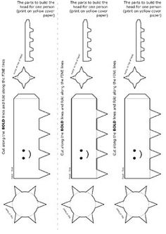 four dimensional shapes with stars on each side and one in the middle, are shown