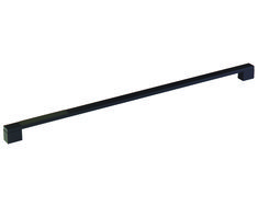 a black handle on a white background