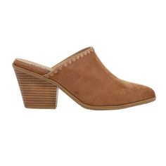 The Sizzle Mules feature a feature suede upper and cushioned footbed, atop a block heel. Size: 9.  Color: Brown.  Gender: female.  Age Group: adult. Backless Sneakers, Block Heel Mules, Backless Loafers, Brown Suede Heels, Comfortable Loafers, Heel Mules, Casual Dress Shoes, Women's Mules, Clogs Shoes