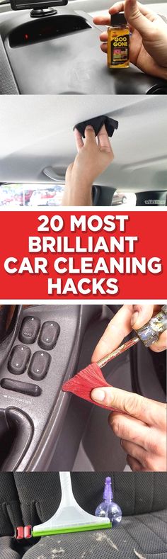 car cleaning hacks that are easy to use and great for any vehicle's interior