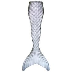 an image of a white fish tail on a white background