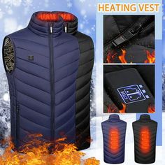 Patlollav Plus Size Heated Vest for Men/Womens Dual Control 2 Winter Jacket Clearance Outwear Product information: 1.Waterproof,anti-fouling,warm,breathable,wear-resistant,ultra-light,anti-static,anti-acid. 2.Facial improvement and body shaping:activate various functions between the skin and promote metabolism. 3.Warming up and promoting blood circulation:warm up,consume excess calories,increase blood oxygen and fluidity. 4.Restore vitality:Provide deeper adjustments to physiological functions,a Vest Plus Size, Heated Vest, Heated Clothing, Vest For Men, Winter Plus Size, Heated Jacket, Plus Size Winter, Womens Sleeveless Tops, Men Plus Size