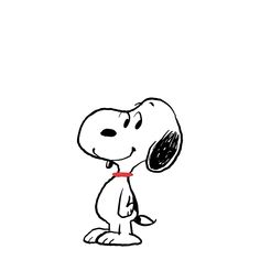 a black and white drawing of a dog with a red collar