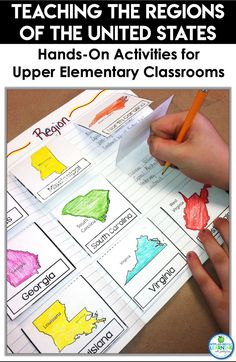 teaching the regions of the united states hands - on activities for upper elementary classrooms