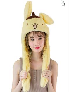 Pompompurin Hat, My Melody Hat, Cinnamoroll Hat, Sanrio Outfits, Sanrio Clothes, Hat Cosplay, Matching Hats, Paper Dolls Clothing, Honey Bunny